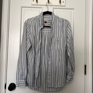 Universal Thread Blue and White Striped Shirt